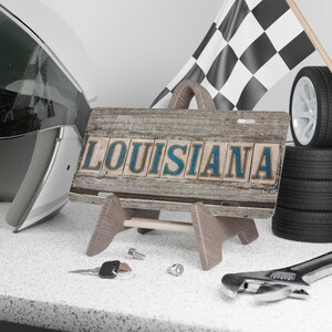 Louisiana License Plate, Car Accessories, Custom License Plate, Personalized Plate, Vehicle Decor, Vanity Plate, Front License Plate, Cars image 6