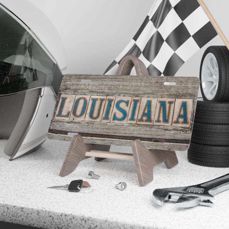 Louisiana License Plate, Car Accessories, Custom License Plate, Personalized Plate, Vehicle Decor, Vanity Plate, Front License Plate, Cars image 6