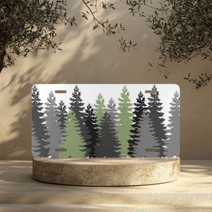 Rustic Forest Vanity Plate, Outdoors License Plate, Vanity License Plate, Gift Idea, Forest License Plate, Front License Plate