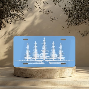 Forest License Plate, Blue License Plate, Outdoors Vanity License Plate, Camping License Plate, Front License Plates, Outdoors, Vanity Plate
