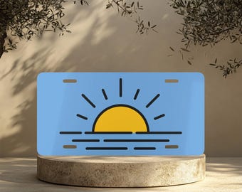 Sunshine Decorative License Plate | Coastal Ocean Vanity Plate