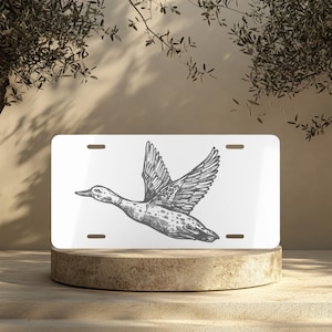 Duck License Plate, Duck Hunter Car Tag, Outdoorsman Gift, Wildlife Lover Auto Plate, Camouflage Vehicle Sign, Hunting Season Decor, Trucks