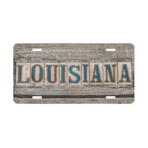 Louisiana License Plate, Car Accessories, Custom License Plate, Personalized Plate, Vehicle Decor, Vanity Plate, Front License Plate, Cars image 3
