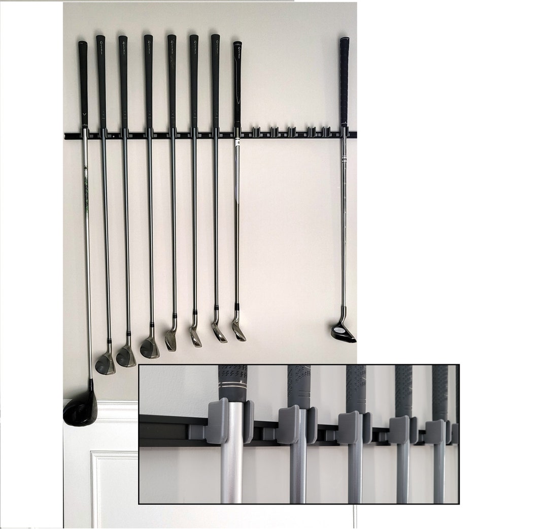 JINTECH3D Golf Club Wall Rack. Golf Club Wall Display. Golf Club Holder