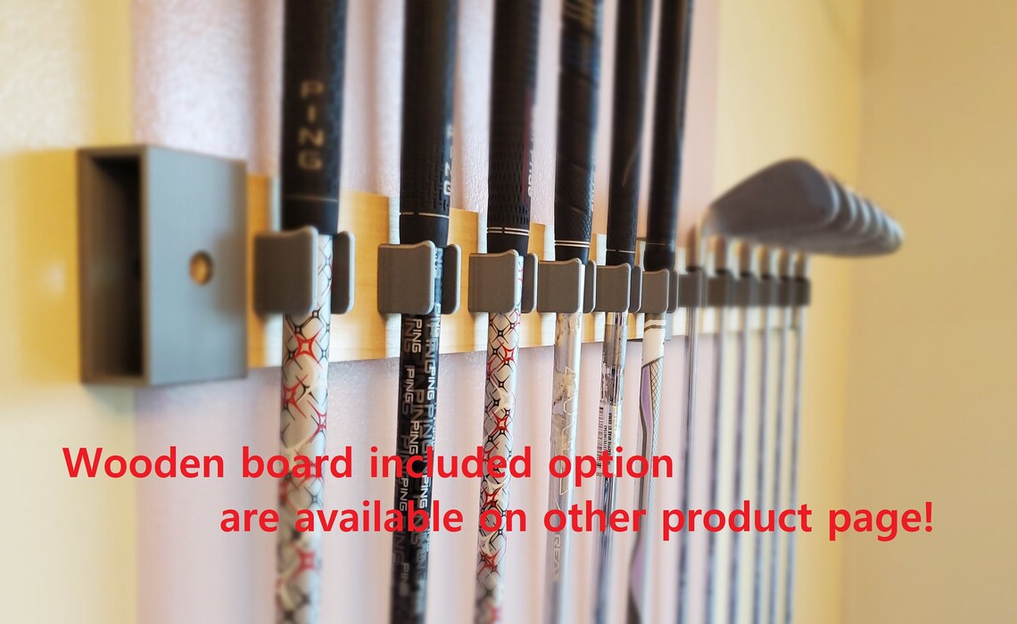 Golf club wall mount. Golf club wall display. Golf club Etsy