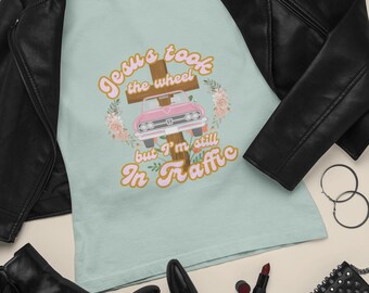 Jesus Took the Wheel - Unisex Softstyle T-Shirt - Funny Christian T-Shirt
