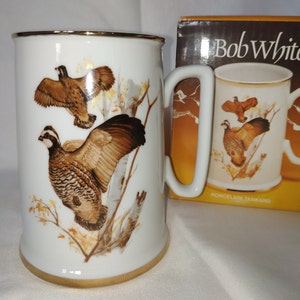 Opens in a new window John James Audubon The Game Bird Collection Porcelain &quot; Bob White&quot; Mug