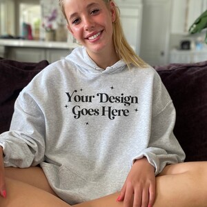 Ash Mockup, Ash Sweatshirt, Grey Mockup, Hoodie Mockup, Oversized Hoodie, Sweatshirt Mockup, Apparel Mockup, Mockup Bundle, Hoodie Blank