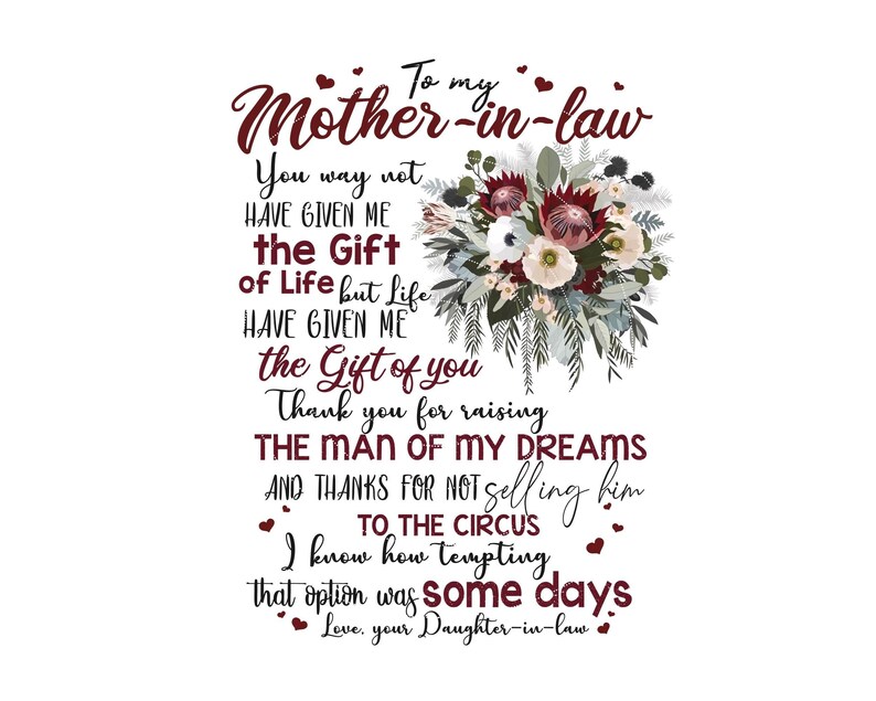 Mother In Law Mother Day Instant download Png Digital Etsy