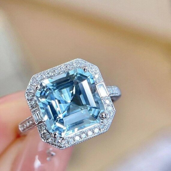Aaa aquamarine ring deals