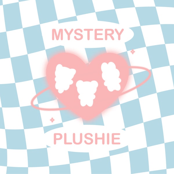 Mystery Plushie Bag | handmade plush, lucky box, blind box plush, plush keychain kawaii, stuffed animal, plush keyring