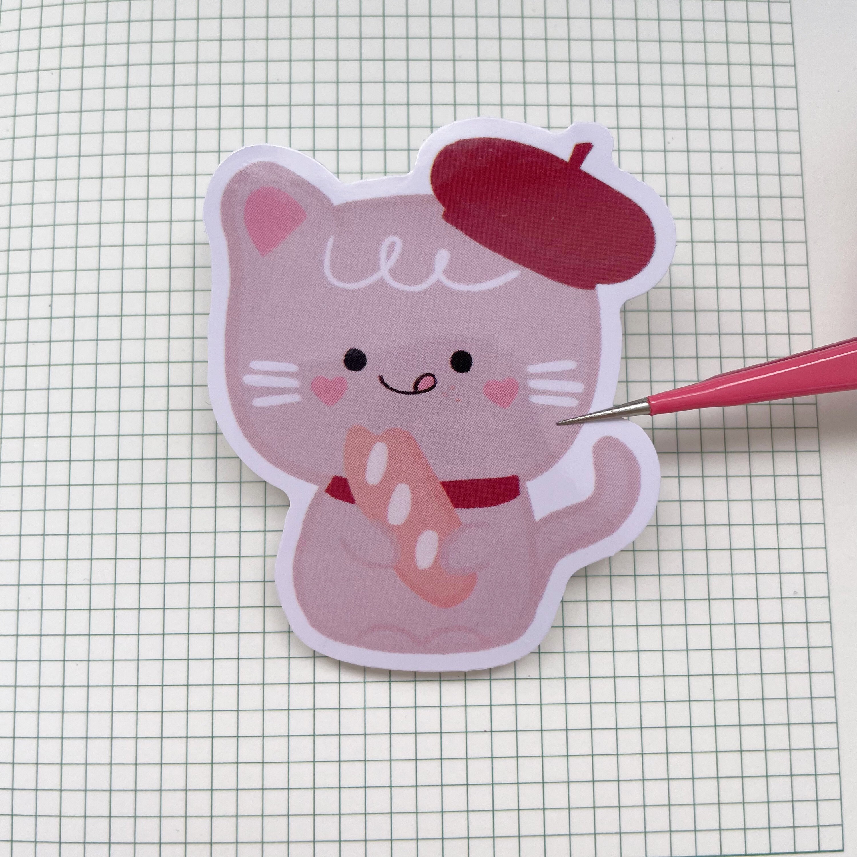 Kawaii Bread Cat Sticker for Sale by Lily mae