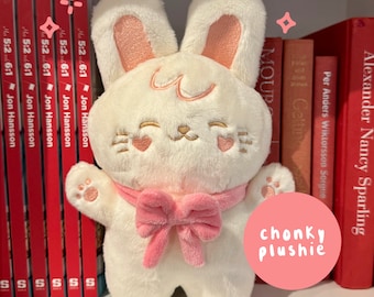 Mochi Chonky Bunny Plush | kawaii bunny, cute plush, bunny plushie, bunny charm, stuffed animal, kawaii gift