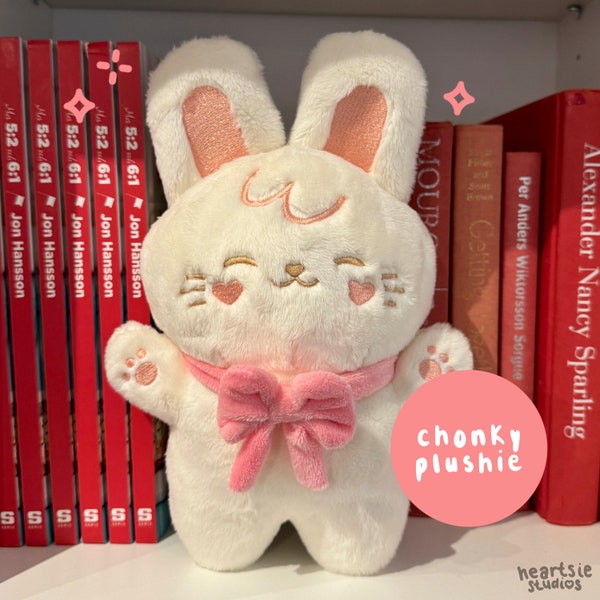 Mochi Chonky Bunny Plush | kawaii bunny, cute plush, bunny plushie, bunny charm, stuffed animal, kawaii gift