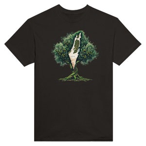 Olivenbaum des Friedens Palästina Karte Unisex Rundhals-T-Shirt