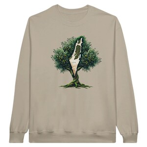 Olivenbaum des Friedens Palästina Karte Unisex Rundhals-Sweatshirt