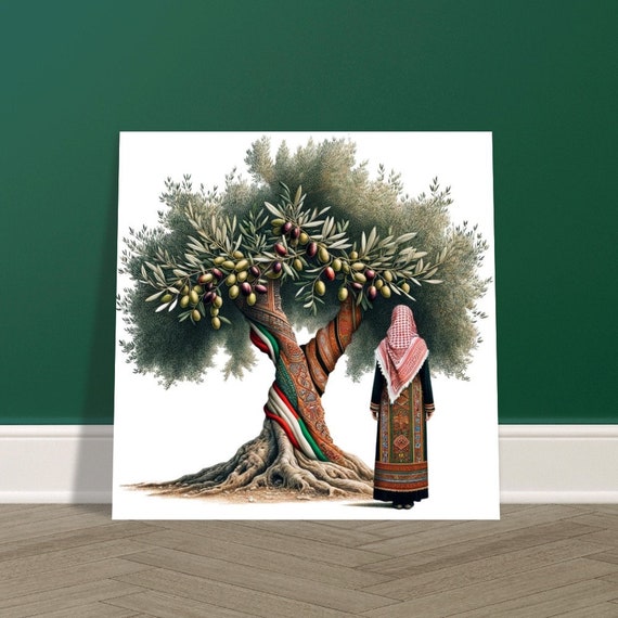 Palstina Olivenbaum Wandbild mit Frau Wandkunst Klassisches Semi-Glossy  Paper Poster - Etsy sterreich