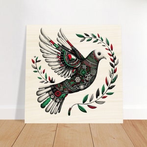 Holzdrucke Palästinensische Friedenstaube Wandkunst - Kulturelle Kunst
