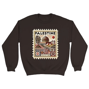 Vintage Palestine Stamp Sweatshirt - Unisex Cultural Heritage Wear