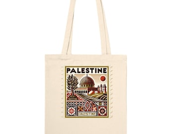 Bolso Tote Clásico Sello Palestina Vintage