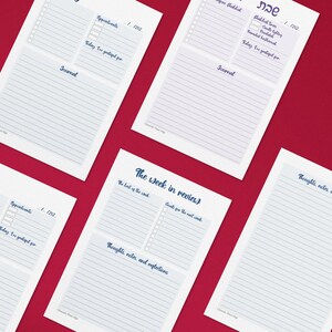 Printable Shabbat to Shabbat Daily Planner and Gratitude (hakarat Hatov ...