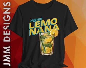 Fresh Lemonana Unisex Tee, Israeli Summer T-Shirt, Jewish Life, Israeli Lemonade, Jewish Gift, Retro Jewish Tee, Jewish Life, Hebrew