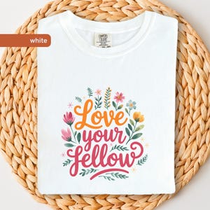 Love Your Fellow Comfort Colors® Jewish Shirt,  Inspiring Tee, Love Your Neighbor, Veahavta Shirt, Gift for Her, Kindness Chesed, Biblical