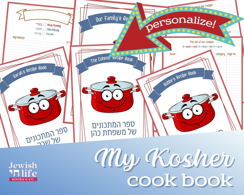 Printable and Personalizable Kosher Cook Book for Your Best - Etsy