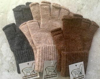 Soft Alpaca Fingerless Gloves: Unisex Winter Warmers
