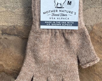 Alpaca Fingerless Gloves, Winter Accessories, Unique Gifts, Handcrafted Gift, Hypoallergenic, Luxurious, Soft, Warm Winter Wear