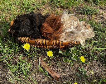 Alpaca Fleece Nesting Material: Natural Bird Nest Filler
