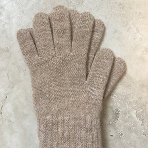 Alpaca Fleece Gloves: Unisex Winter Warmth, Fleece from our Texas Ranch