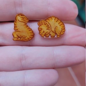 Pendientes galleta Dinosaurus imagen 1