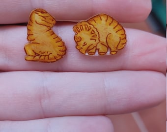 Pendientes galleta Dinosaurus