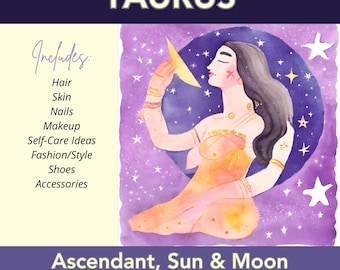 Zodiac Self-Care Astrology Report, Personalized Natal Chart (PDF)
