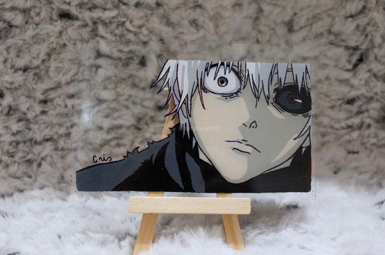 Ken Kaneki Glass Painting Etsy