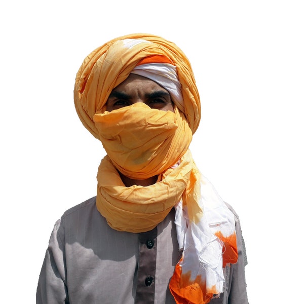 Moroccan Berber Tuareg scarf, Tribal Scarf, Ethnic TUrban, Desert scarf, Unisex Indigo dyed scarf, Cheche