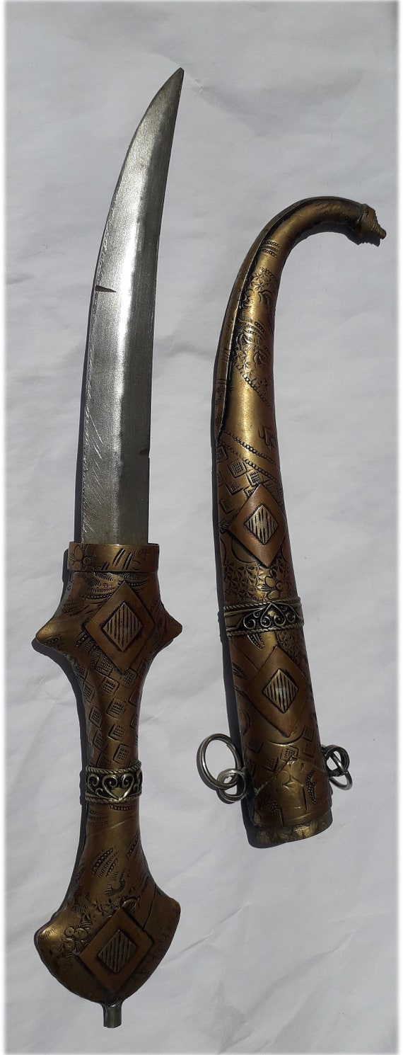 手作りのモロッコのジャンビヤ ダガー、ベルベル人のコウマヤ ナイフ