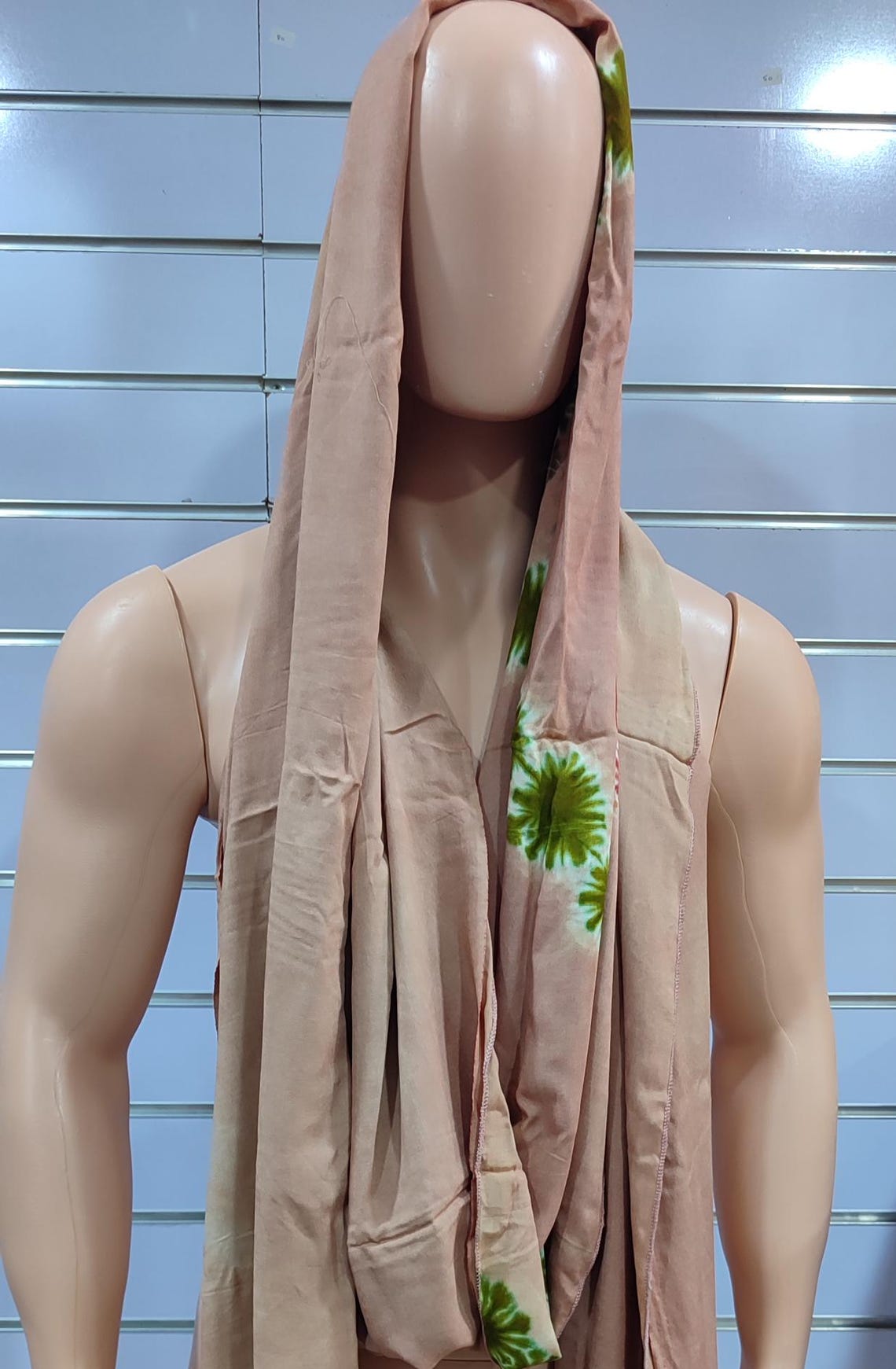 Handmade Tuareg Turban: Berber Desert Scarf, Tie-dye Cotton Head Wrap ...