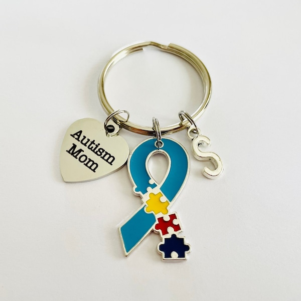 Autism Awareness Keychain, Autism Mom Keychain, Autism Mom Gift, Autism Mom Life, Autism Awareness Gift, Autism Keychain