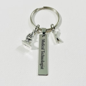 Medical Technologist, Med Tech Gifts, Laboratory Tech, Personalized Keychain, Graduation Gifts