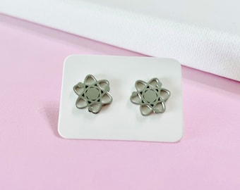 Nuc Med Tech Earrings, Atom Earrings, Chemistry Gift, Science Jewelry, Stud Earrings, Graduation Gifts