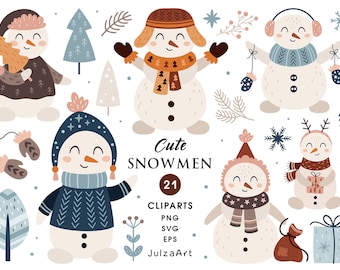 Snowman clipart, Christmas snowman svg, Cute snowman png, Christmas clipart, Merry Christmas svg, Winter clipart, Digital download