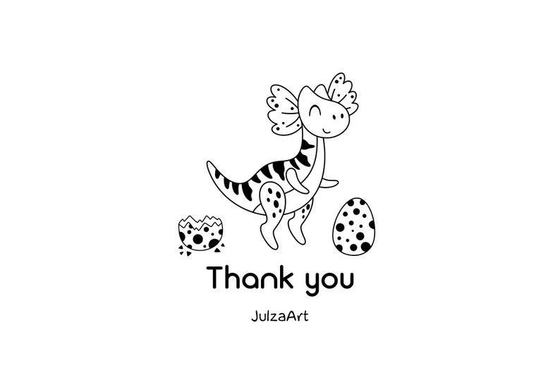 May include: Black and white line drawing of a cute axolotl with a broken egg and a whole egg. The axolotl is standing on its hind legs and has a happy expression. The text "Thank you" and "JulzaArt" is below the image.