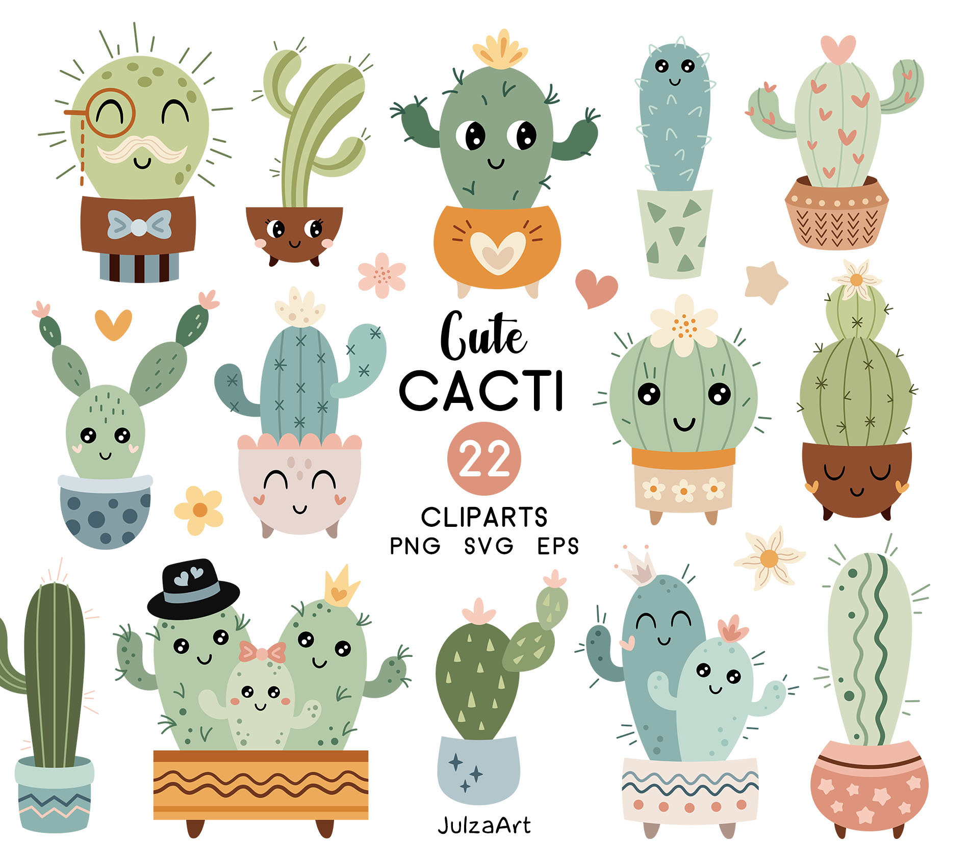 kaktus print Desert Cactus Set of Three Wall Art | Watercolor Print ISO A2