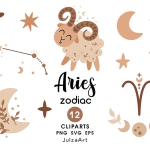 Áries zodíaco clipart, Áries svg, Signo do zodíaco estrela png, Constelação de Áries clip art, Chá de bebê celestial, Download digital, Uso comercial