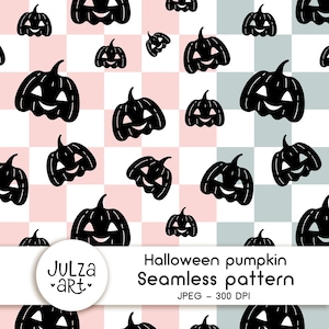 Halloween pattern Halloween pumpkin seamless pattern Pumpkin pattern Kids Halloween digital paper Cute Halloween prints Digital download