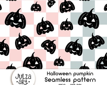 Halloween pattern Halloween pumpkin seamless pattern Pumpkin pattern Kids Halloween digital paper Cute Halloween prints Digital download