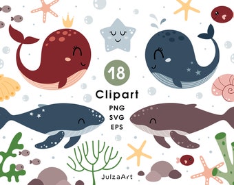 Whale clipart, Boho whale svg, Nautical svg png, Killer whale printable, Nursery wall art, Commercial Use