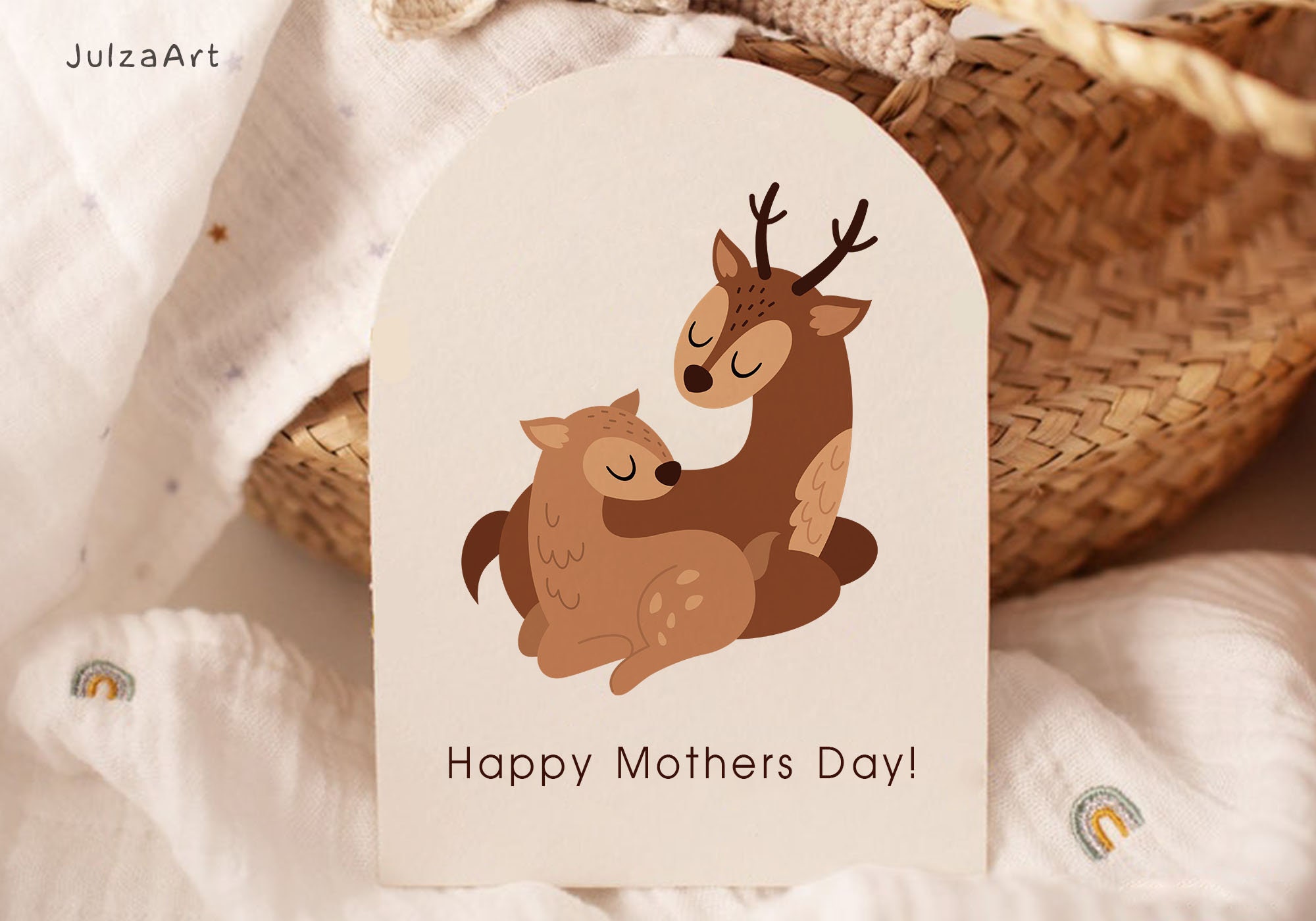 Mom and Baby Animals Clipart: Woodland PNG SVG EPS (digital Download ...